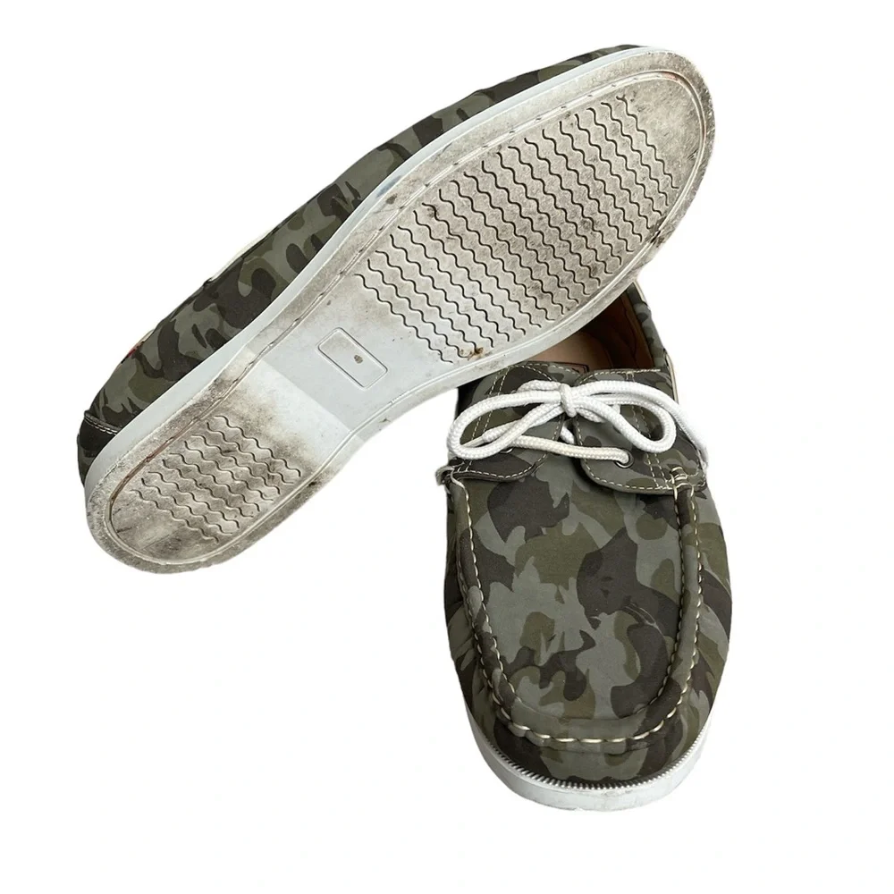 Phat Classic Mens Camo Deck/Boat Shoes Size 13